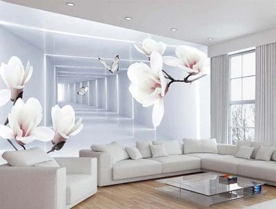Фотошпалери 3d Магнолія і тунель