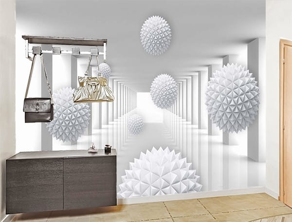 Фотошпалери Гострі кулі в довгому тунелі - Зображення 2