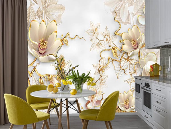 Фотошпалери Золоті квіти