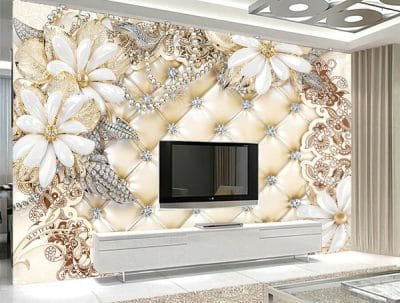 Фотошпалери Квіти на тлі каретної стяжки