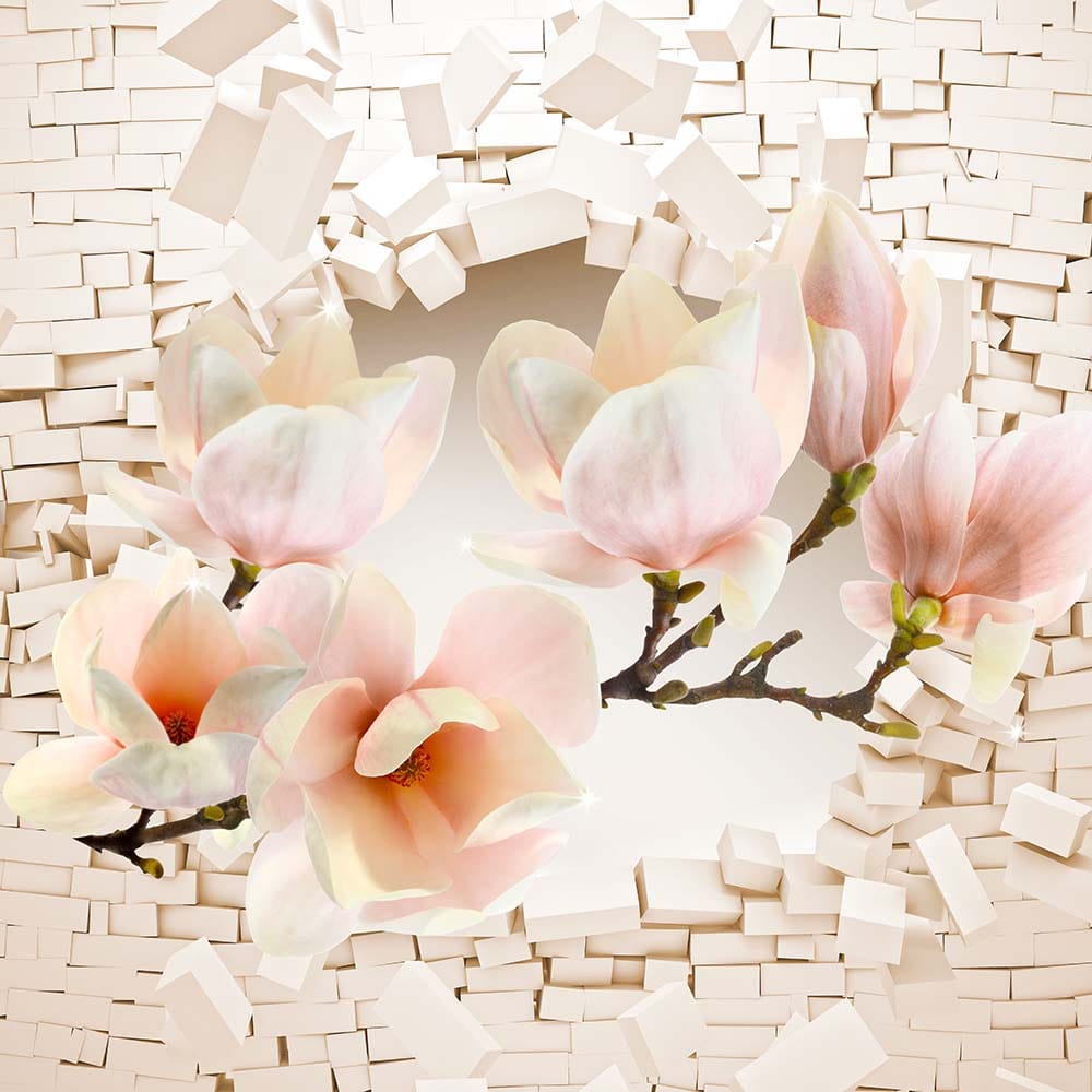 Фотошпалери Магнолія крізь стіну - Зображення 4