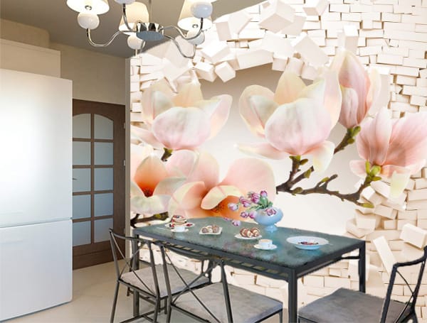 Фотошпалери Магнолія крізь стіну - Зображення 2