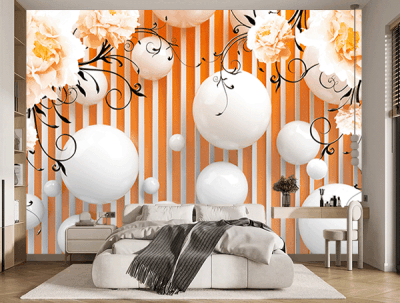 Фотошпалери Кулі та півонії