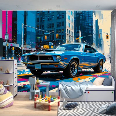 Фотошпалери Chevrolet Camaro на вулиці Америки