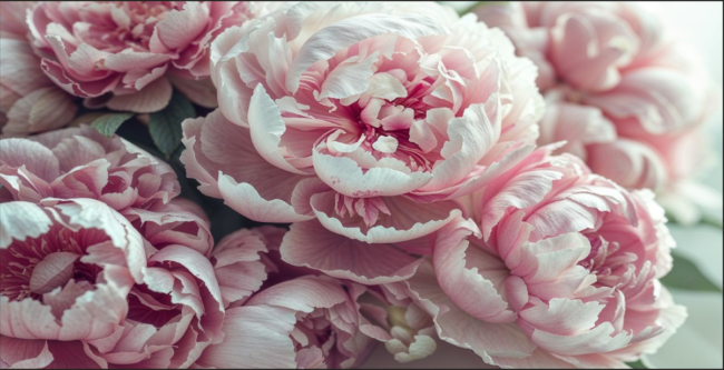 Фотошпалери Рожеві півонії. Ціна 1900 грн за виріб.